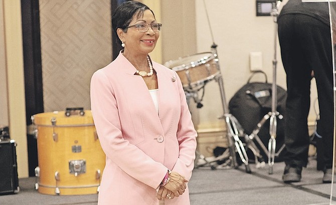 ANNE Marie Davis at Atlantis yesterday for a storytime event. Photo: Moise Amisial