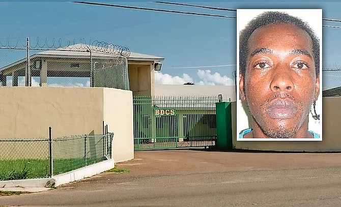 Winston Walker (inset) escaped from the Bahamas Department of Correctional Services on Wednesday.