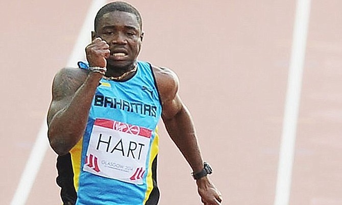 Shavez Hart pictured at the 2014 Commonwealth Games.