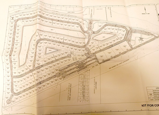 A plan of the residential and light industrial development.