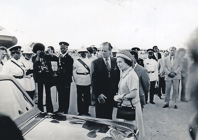 PRINCE Philip and Queen Elizabeth II during a visit in 1975.