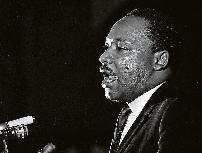 Dr Martin Luther King Jr during his April 3, 1968, speech.