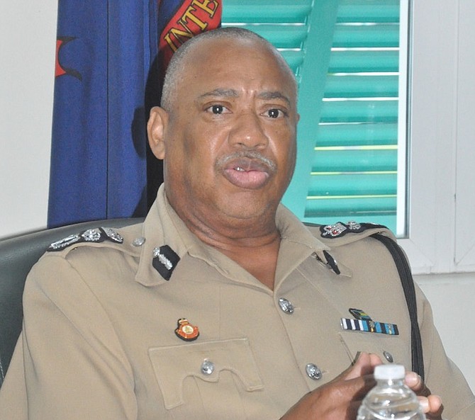 POLICE Commissioner Clayton Fernander in Grand Bahama.
Photo: Vandyke Hepburn