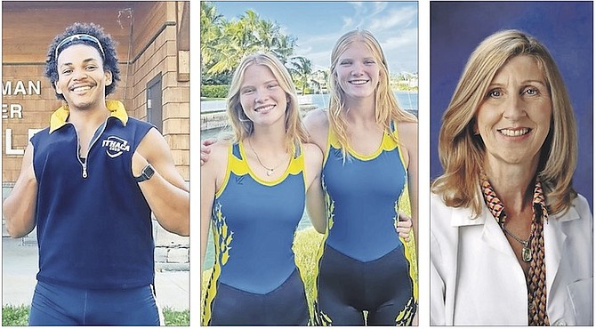 FROM LEFT: Dehron Smith, sisters Jessica and Poppy Proffitt and Dr Kathryn de Souza.