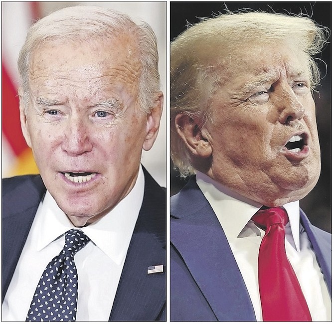 US President Joe Biden and former President Donald Trump.