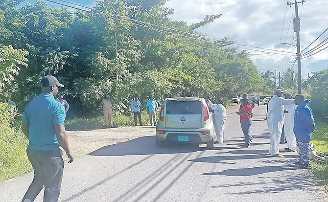 THE SCENE of Friday’s shooting.
Photo: Leandra Rolle