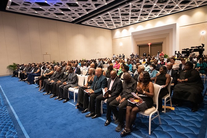 THE CLASS OF 2022 was honoured by the signature event of Sports Heritage Month - the Hall
of Fame induction ceremony - at the Baha Mar Convention Centre.