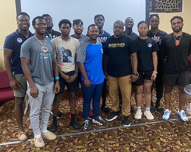 MEMBERS of the Bahamas Baseball Federation’s national team.