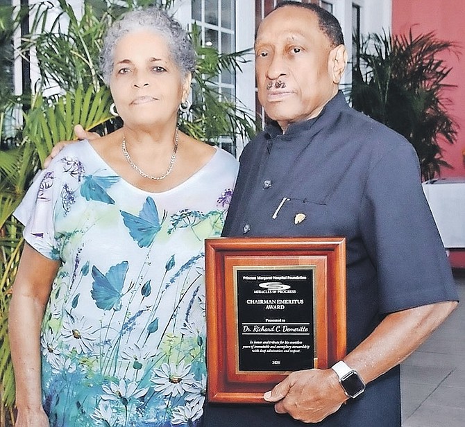 RUTH & Richard Demeritte, who have been married 56 years.