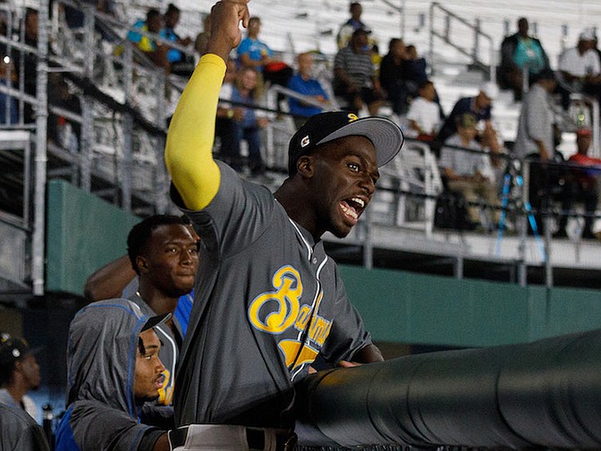 TEAM Bahamas (men’s national baseball team) suffered their first loss of the Caribbean Baseball Cup last night. Curaçao outlasted the home team 12-10 in the newly constructed Andre Rodgers National Baseball Stadium. 
Photo: Austin Fernander/Tribune Staff