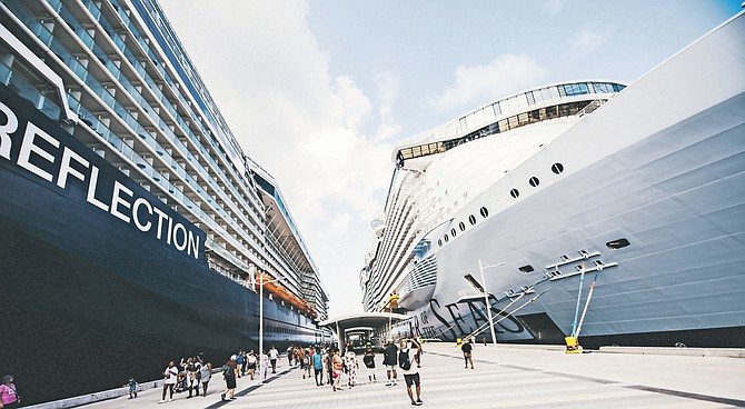 THE WONDER of the Seas, right, was the destination for 80 students who took part in a scheme to promote science, mathematics, technology and engineering. Photos: Moise Amisial