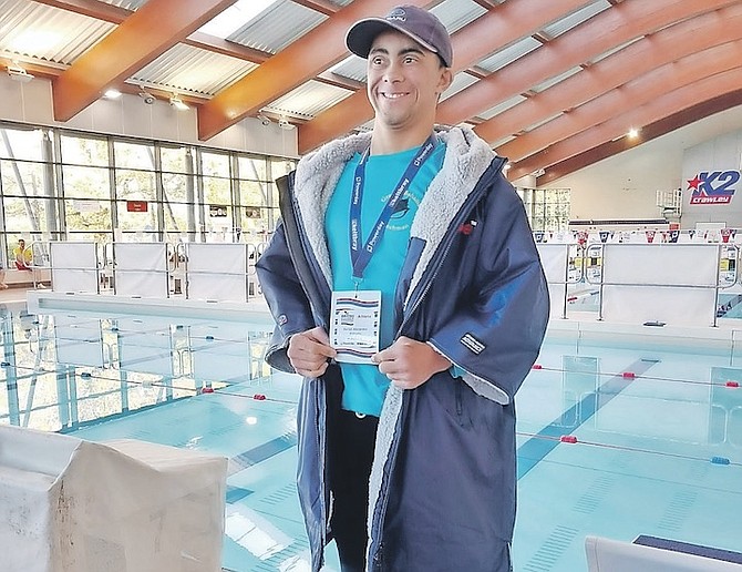 DORIAN Williams at the British Down Syndrome swimming championships.