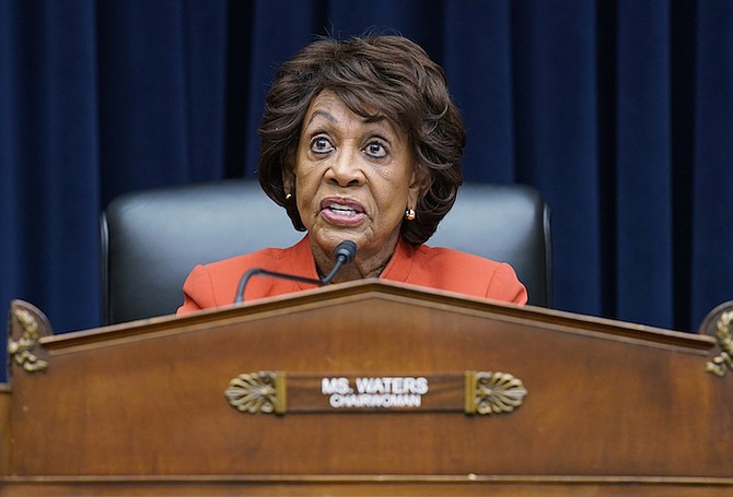 UNITED States Congresswoman Maxine Waters. (AP photo)