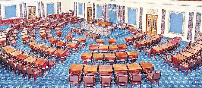 THE SENATE, where the Democrats increased their margin - but will have to defend more seats next year than the GOP.