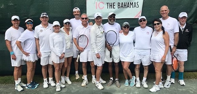 A NUMBER of the tennis players participating in the IC Bahamas tournament are pictured above.