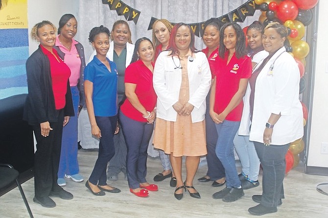 THE TEAM at Lucayan’s Family Care and Concierge Ltd is celebrating its first anniversary as a family
medicine clinic in Freeport.