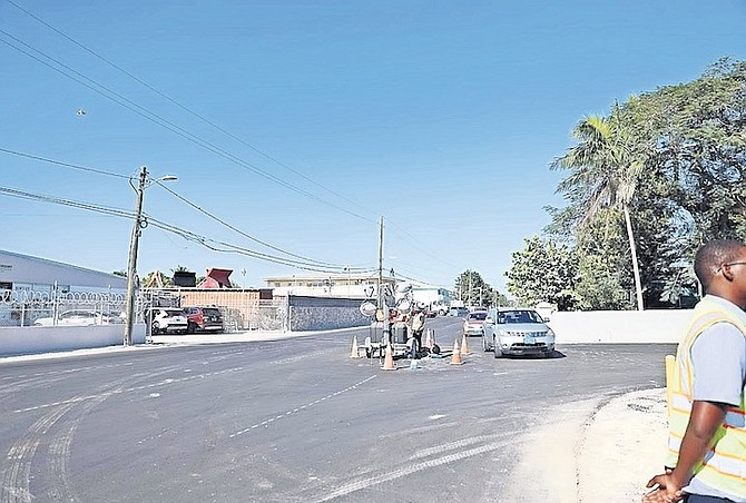 THE EXIT onto Village Road from St Andrews Drive was widened as part of the Village Road Improvement Project.