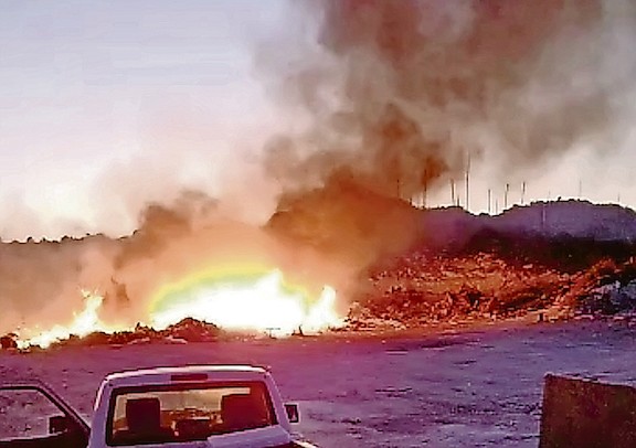 CENTRAL Abaco landfill near Snake Cay, just a few miles south east of the community of Spring City,
has been burning debris and garbage without sorting materials that are dumped.