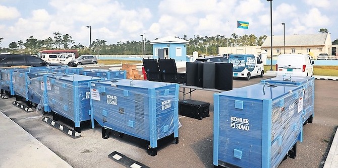 AMONG items donated by US Northern Command were generators and reverse osmosis systems to be used at hurricane shelters.