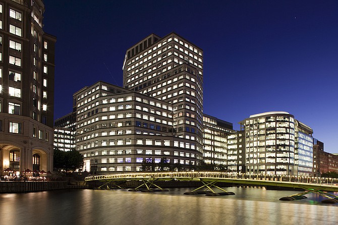 EMEA Headquarters for Credit Suisse in London’s Canary Wharf.