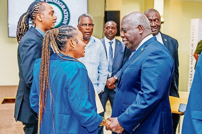 Prime Minister Philip ‘Brave’ Davis met with pastors who serve the local Haitian-Bahamian community to discuss the government’s multi-pronged approach to address shanty towns and illegal immigration, and to hear their recommendations on these long-standing issues.	
Photo: OPM