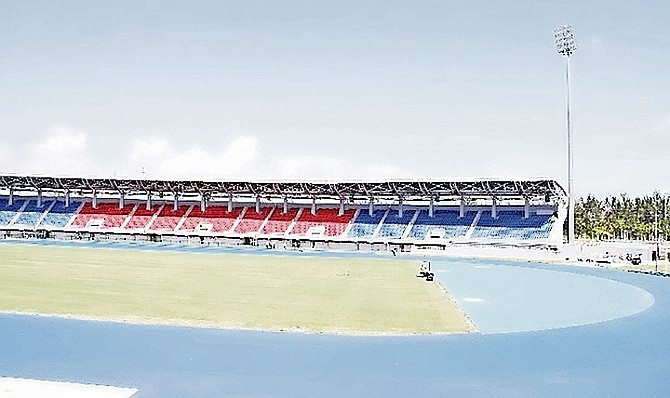 The Thomas A. Robinson Stadium underwent renovations in preparation for the upcoming CARIFTA Games.