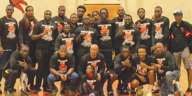 THE CHAMPS ARE HERE: The Commonwealth Bank Giants - the 2023 New Providence Basketball Association (NPBA) Division One champions.