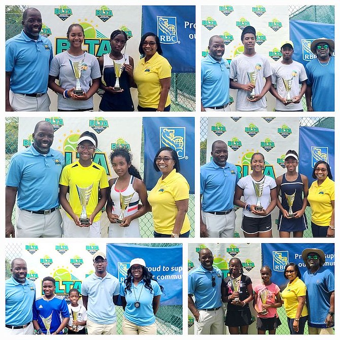 THE Bahamas Lawn Tennis Association Royal Bank of Canada winners’ circle.