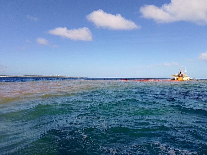 The Onego Traveller, which is registered in Antigua and Barbuda, sank with heavy fuel on board south of Sandy Point, Abaco on December 29, 2022.