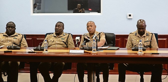 COMMISSIONER of Police Clayton Fernander noted during a press conference yesterday that serious crimes has declined by more than a quarter this year, however, there has been an increase in the number of rapes.
Photo: Moise Amisial