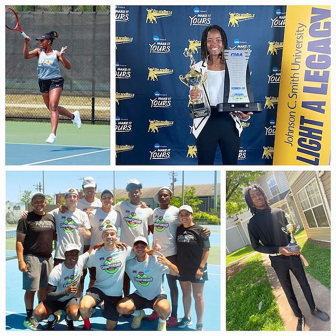 BAHAMIAN collegiate tennis players can be seen at the different tournaments in the United States over the weekend.
