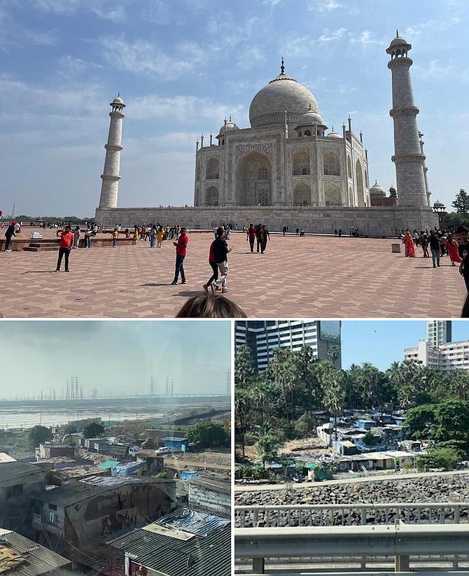 The iconic Taj Mahal, the opulent memorial built in 1632 for Mughal emperor Shah Jahan’s favourite wife, stands in sharp contrast to the bitter poverty experienced in the slums in other parts of India, along with the haze of pollution that hangs over other parts of the nation.
Photos: Leandra Rolle