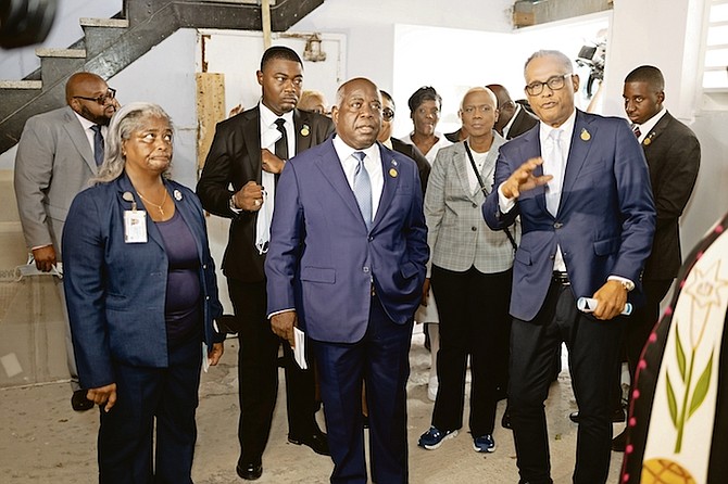 PRIME Minister Philip “Brave” Davis and Health and Wellness Minister Dr Michael Darville visit upgraded hospital facilities.
Photos:Moise Amisial