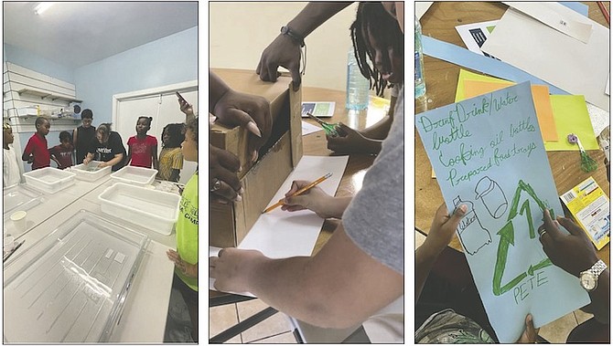 Children at Sustainable Me Summer Camp are engaged in a variety of activities while learning about sustainability and good stewardship of the environment. The Sustainable Me Summer Camp runs until August 11 at the New Covenant Baptist Church.