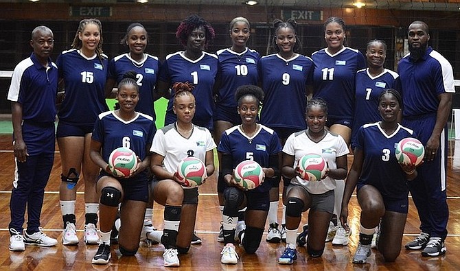 The women’s national volleyball team placed 5th overall at Senior Caribbean Volleyball Championships in Paramaribo, Suriname.