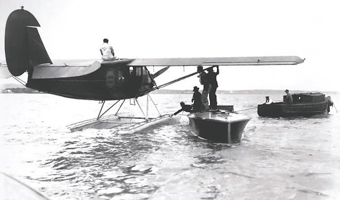 The Pilot Radio - a Stinson aircraft with engines made by the Wright Brothers - after a successful flight to Bermuda took a tour of South America and the Caribbean, passing through The Bahamas on the way to complete their journey in Miami, However, their journey came to an end with a crash in mangroves in Exuma.