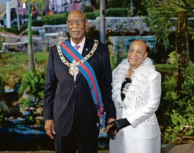Former Governor General Cornelius A Smith and his wife Clara Smith.