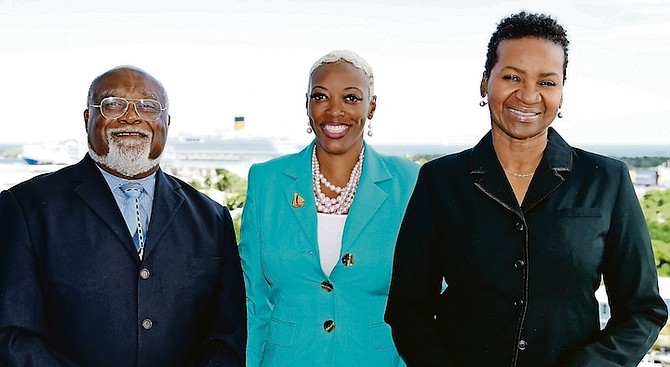 Photographed are members of the CG Atlantic Life Team, L-R: Rhodriquez King, Life Insurance Consultant; Tamara Desmangles, Life Manager; Shirley Daxon, Life Insurance Consultant.