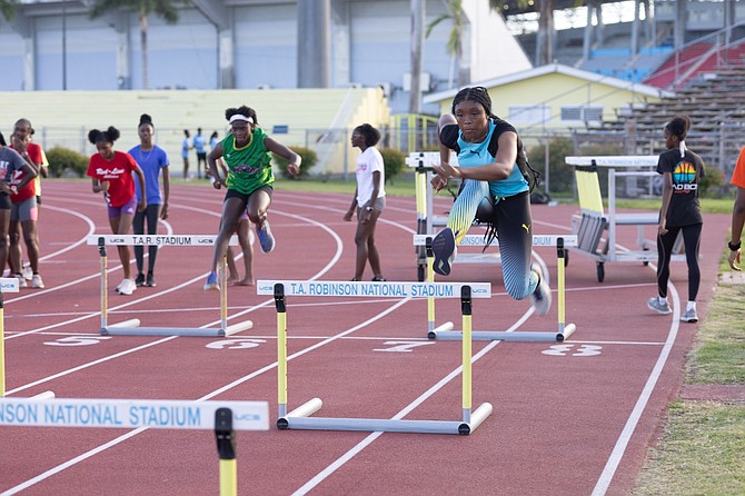 Youngsters taking part in the training camp