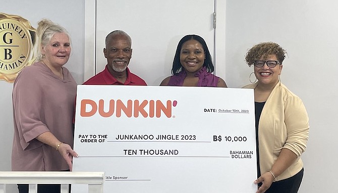 Dunkin’ Donates Bahamas has donated $10,000 towards the “Junkanoo Jingle to Bay” 5k Holiday Race Fundraiser in support of youth development in The Bahamas.