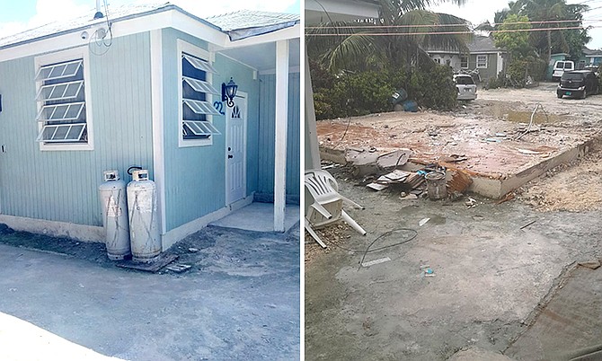 AVIOLE Francois-Burrows’ home was demolished as part of the government’s long-standing pledge to eradicate shanty towns in the unregulated community of All Saints Way.
Photo (right): Earyel Bowleg