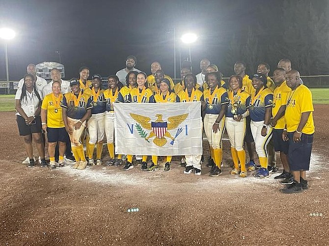 LEADING THE PACK: The United States Virgin Islands came away as the winners of the One Caribbean Invitational Fast-Pitch Women Softball Tournament held earlier this month.