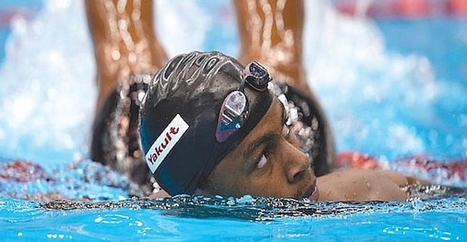 Lamar Taylor, shown here, is expected to lead The Bahamas’ swimming team for the Pan Am Games as he competes in the 50 metre and 100m freestyle, 100m backstroke and the relays in Santiago, Chile, following the selection made by the Bahamas Olympic Committee yesterday. The 19th edition of the Pan Am Games will begin today and continue until November 5 with more than 6,800 athletes from 41 countries vying to make it to the 2024 Paris Olympics.