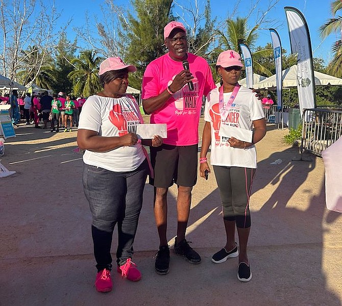 HELPING THE COMMUNITY - The second edition of the City of Hope Connect for Cancer Fun/Run Walk was a success that saw proceeds go to these two residents of South Beach to help in their battle with cancer.