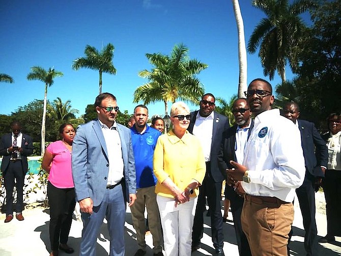 OEF CEO & President Keyron Smith with Ambassador Cindy McCain, the United States representative to the United Nations in Rome; Winston Pinnock, The Bahamas’ Ambassador to the FAO, and Clay Sweeting, Member of Parliament for Central and South Eleuthera.