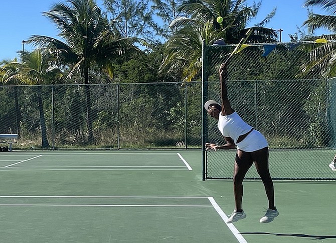 ON TO THE NEXT: Tennis players advanced to the semifinals at the Giorgio Baldacci Open National Tennis Championships at the National Tennis Centre (NTC) yesterday.