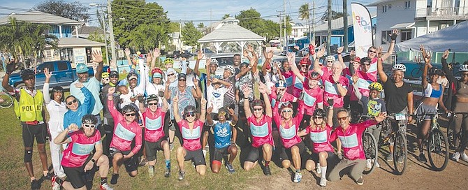 THE 2024 Tour de Turquoise was a community effort, featuring members of the Exuma Cycling Club, the hospital, Royal Bahamas Police Force, the Bahamas Ministry of Tourism and donors from Canada
and the United States.