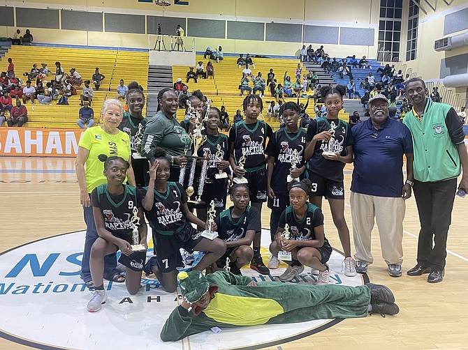 DOUBLING UP: The CH Reeves Raptors and DW Davis Royals repeated as champions in the junior girls and boys divisions of the Government Secondary Schools Sports Association (GSSSA) basketball championships.