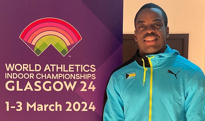 ON TOP OF THE WORLD: Ken Mullings is preparing to compete at the World Athletics Indoor Championships in Scotland this weekend.