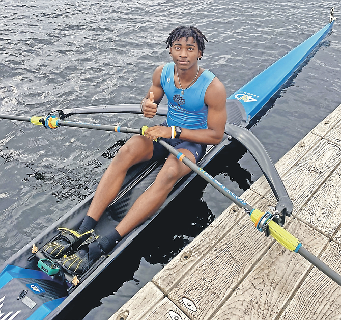 ISAIAH Ellis getting ready to compete in the OARS Youth Invitational in Orlando, Florida.